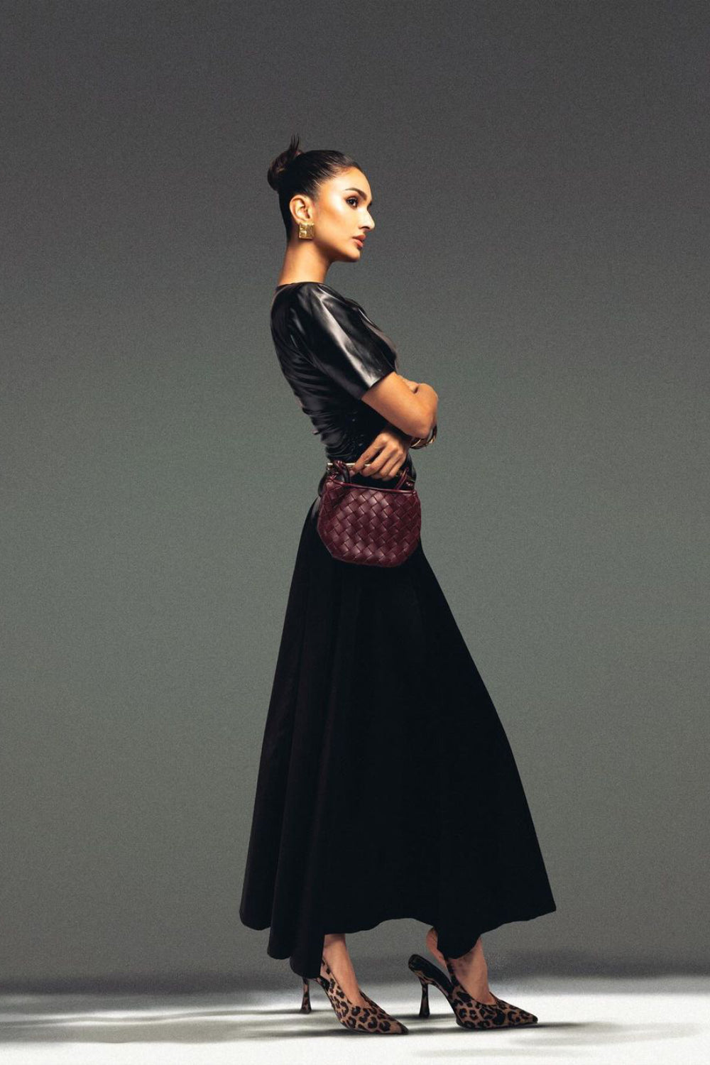 Alaviaa Jaaferi in Deep Currents Skirt