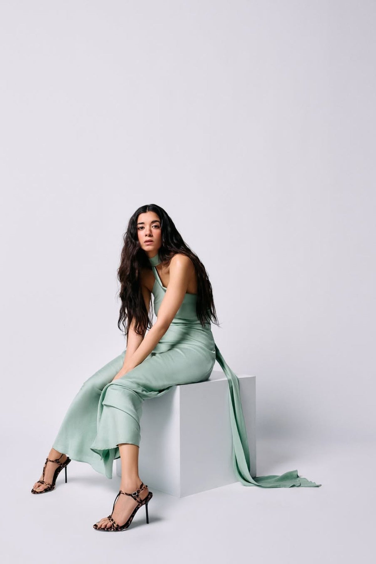 Saba Azad In Sacre Gown