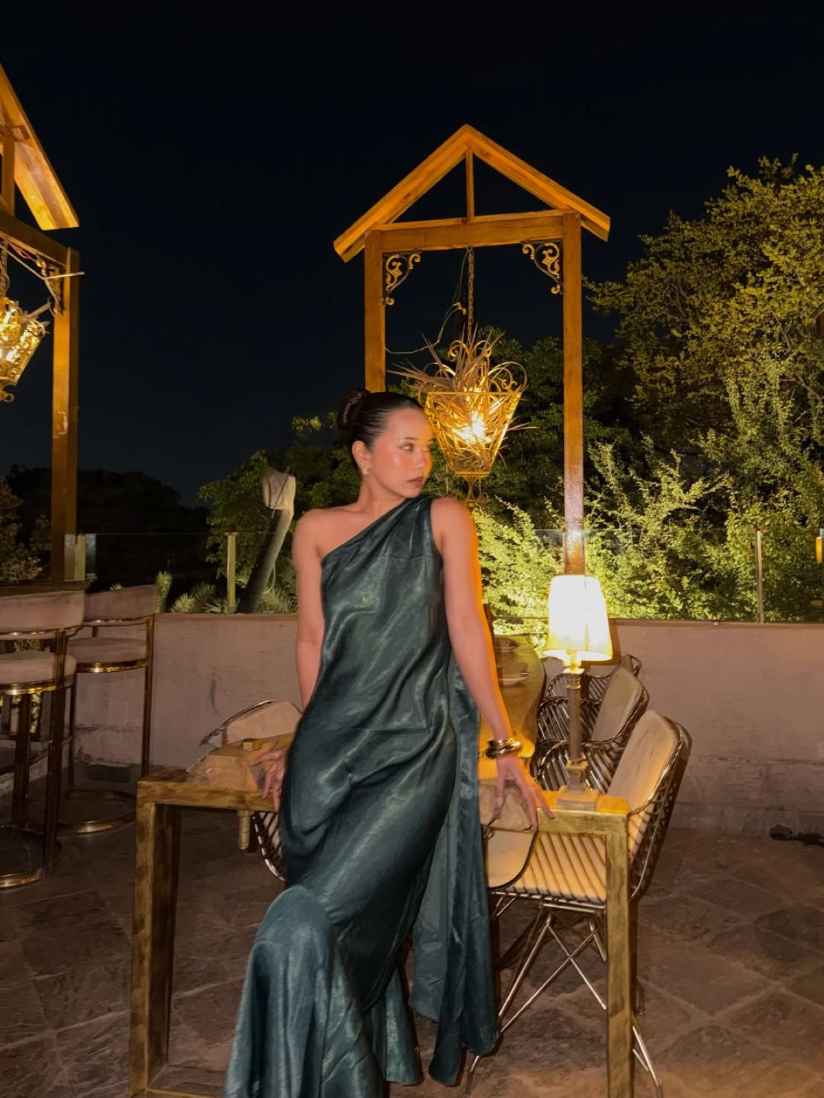 Praba In Emerald Dress
